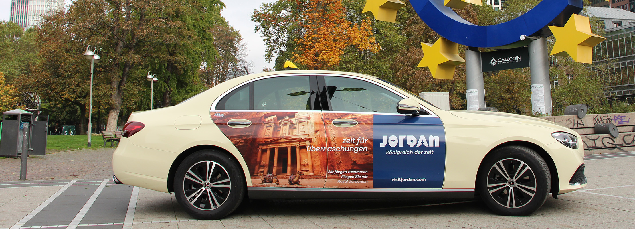 Taxiwerbung in Frankfurt am Main