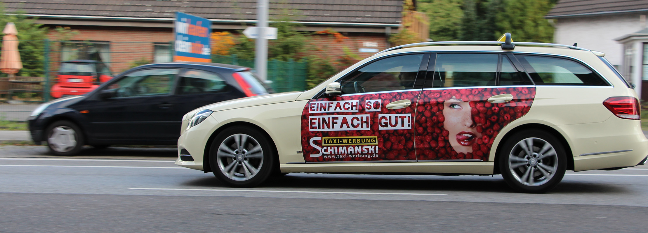 Taxiwerbung in Nürnberg